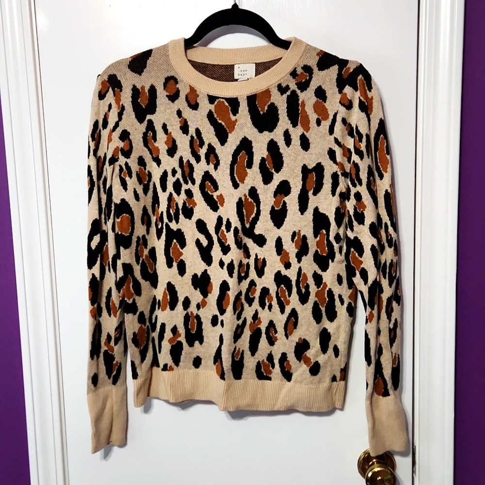 Animal print sweater